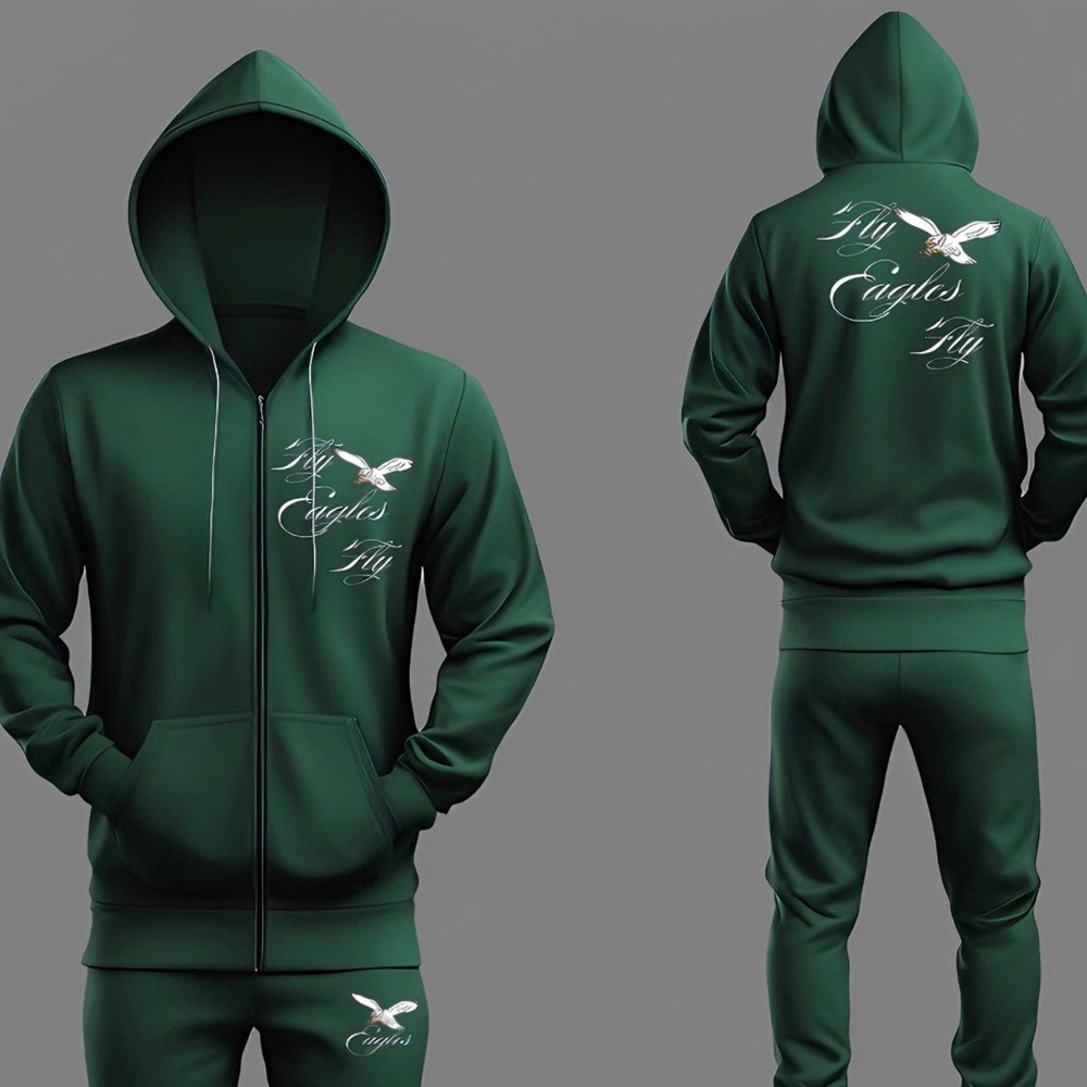 Green & white Mast3r Fashion Philly sports sweatsuit